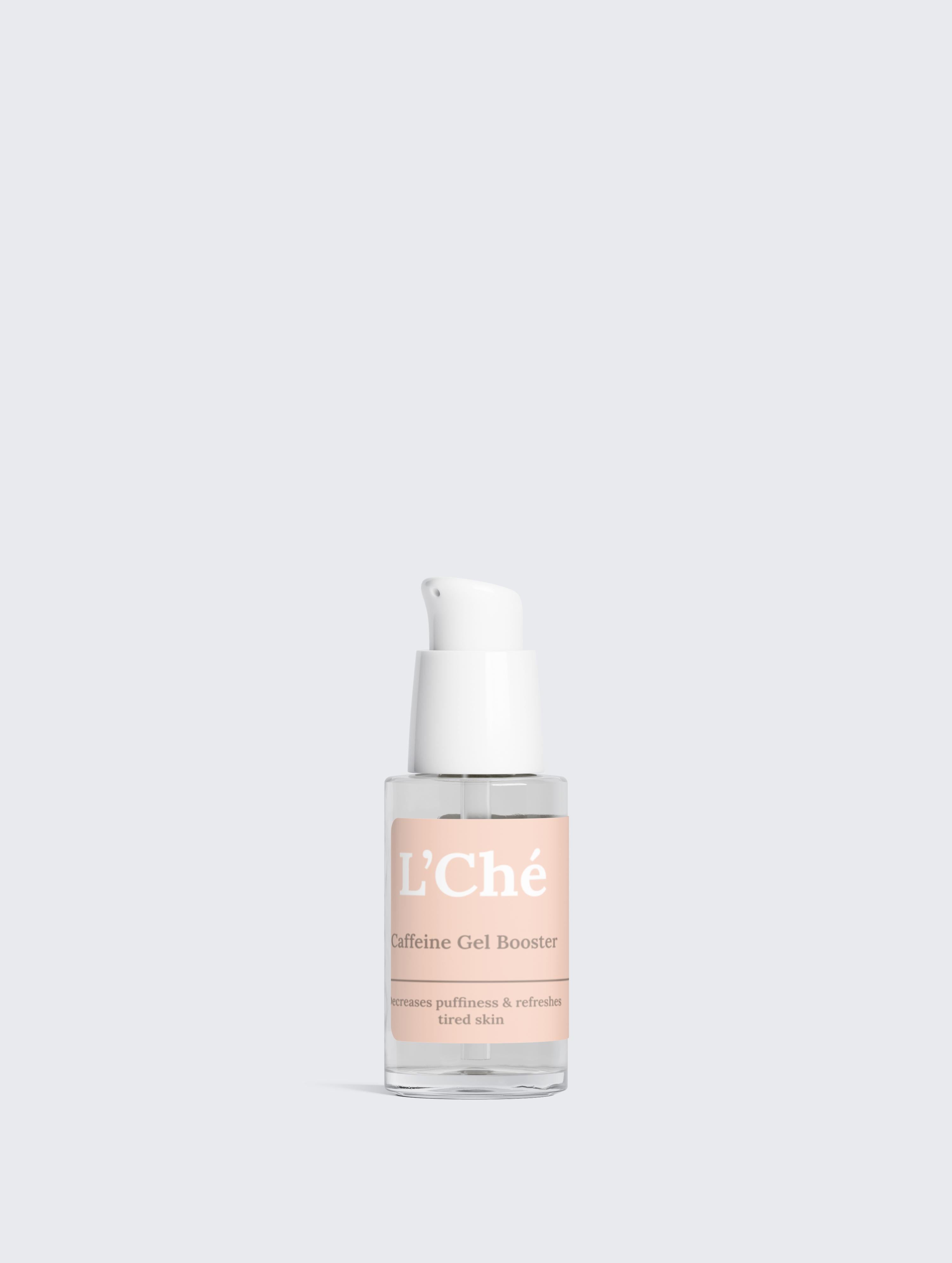 L’Ché Caffeine Gel Booster – voorkant van de verpakking, 30ml, met cafeïne (1%)