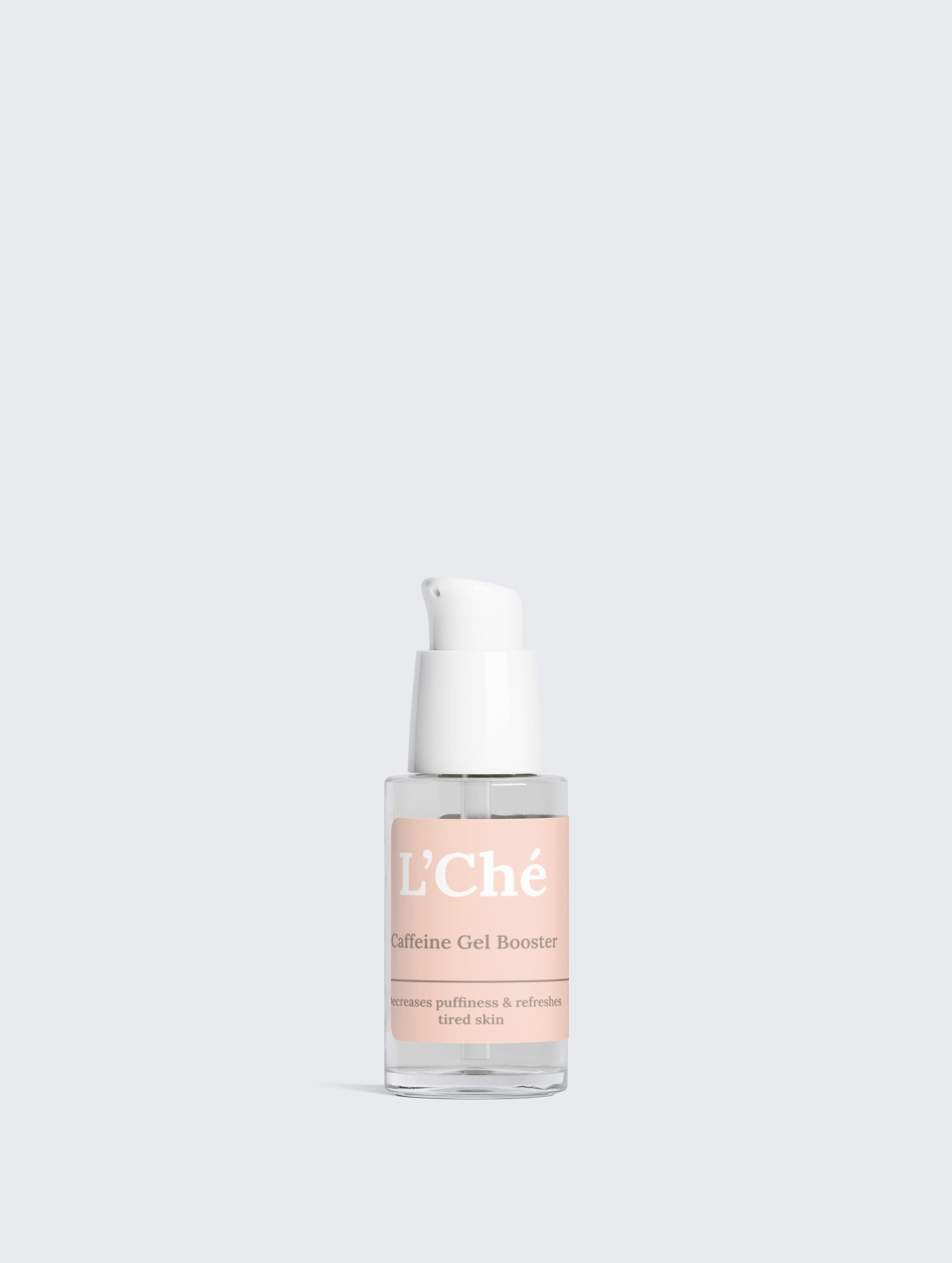 L’Ché Caffeine Gel Booster – voorkant van de verpakking, 30ml, met cafeïne (1%)