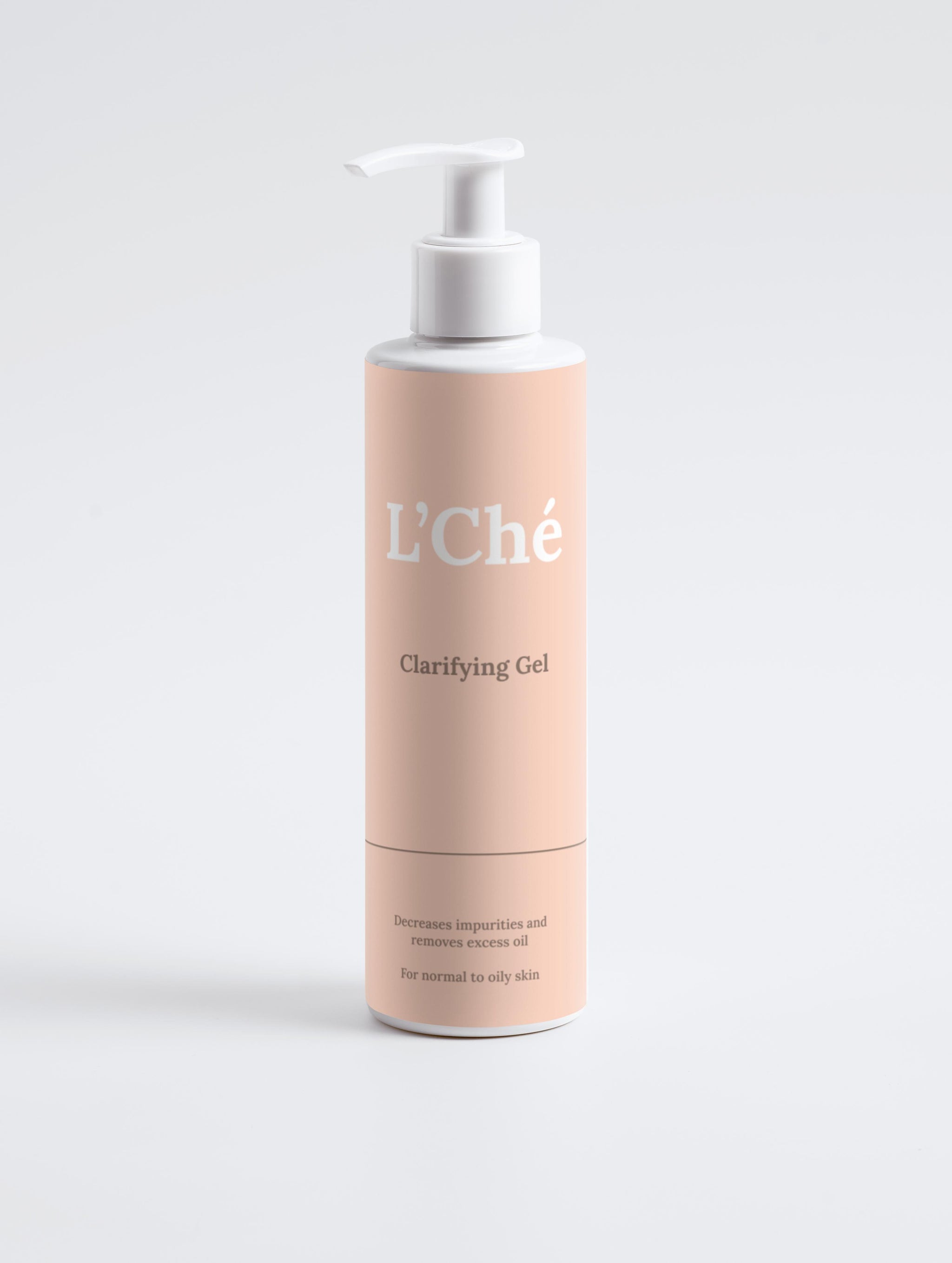L’Ché Clarifying Gel - voorkant van de verpakking, 200ml, met aloë vera